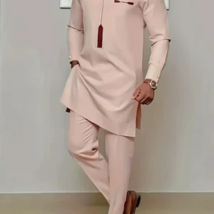 Men's Casual Long-Sleeved Two-Piece Set