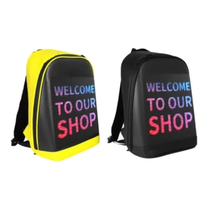 LED Screen Display Backpack Wireless Laptop Bag