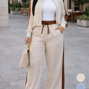 Women's Zip Jacket and Drawstring Pant Set